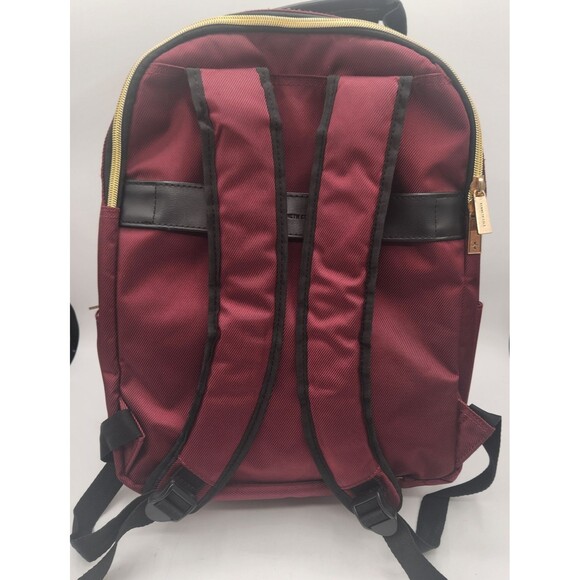 Kenneth Cole Reaction Back Pack Burgundy 15"x11"x7" Outer & Inner Pockets - Picture 6 of 16